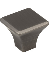 Marlo 1 1/8" Square Knob in Brushed Pewter