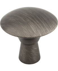 Zachary 1 1/16" Round Knob in Brushed Pewter