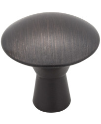 Zachary 1 1/16" Round Knob in Brushed Oil Rubbed Bronze