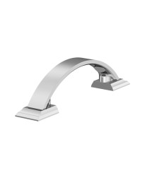 Candler 3 inch (76mm) Center-to-Center Polished Chrome Cabinet Pull