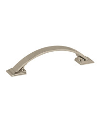Candler 3 inch (76mm) Center-to-Center Polished Nickel Cabinet Pull