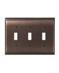Candler 3 Toggle Oil-Rubbed Bronze Wall Plate