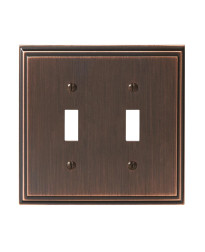 Mulholland 2 Toggle Oil-Rubbed Bronze Wall Plate