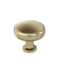 Factor 1-1/4 inch (32mm) Diameter Golden Champagne Cabinet Knob
