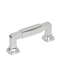 Stature 3 in (76 mm) Center-to-Center Polished Chrome Cabinet Pull