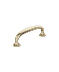 Renown 3 inch (76mm) Center-to-Center Golden Champagne Cabinet Pull