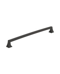 Mulholland 12-5/8 inch (320mm) Center-to-Center Black Bronze Cabinet Pull