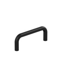 Wire Pulls 3 inch (76mm) Center-to-Center Matte Black Cabinet Pull