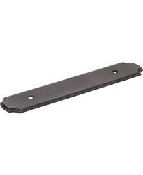 Backplates 3 3/4" Centers Plain Handle Backplate in Brushed Oil Rubbed Bronze
