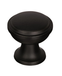 Westerly 1-3/16 in (30 mm) Diameter Black Bronze Cabinet Knob