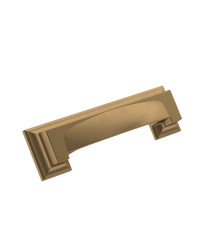 Appoint 3 in & 3-3/4 in (76mm & 96 mm) Center-to-Center Champagne Bronze Cabinet Cup Pull