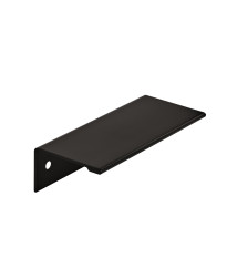 Edge Pull 3 in (76 mm) Center-to-Center Flat Black Cabinet Pull - 10 Pack