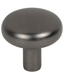 Loxley 1-1/4" Mushroom Knob in Brushed Pewter