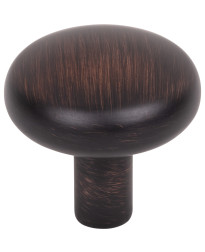 Loxley 1-1/4" Mushroom Knob in Brushed Oil Rubbed Bronze