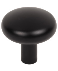 Loxley 1-1/4" Mushroom Knob in Matte Black