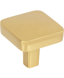 Whitlock 1-1/4" Square Knob in Brushed Gold