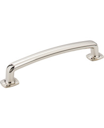 Belcastel 5" Centers Forged Look Flat Bottom Pull in Polished Nickel