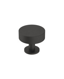 Radius 1-1/4 in (32 mm) Diameter Matte Black Cabinet Knob