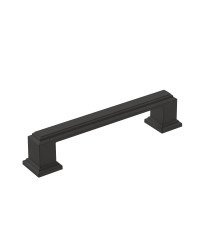 Appoint 3-3/4 in (96 mm) Center-to-Center Matte Black Cabinet Pull