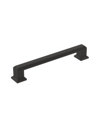 Appoint 5-1/16 in (128 mm) Center-to-Center Matte Black Cabinet Pull