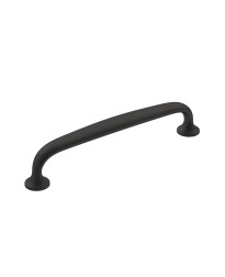 Renown 5-1/16 in (128 mm) Center-to-Center Matte Black Cabinet Pull