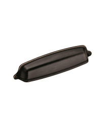 Stature 5-1/16 in (128 mm) Center-to-Center Oil-Rubbed Bronze Cabinet Cup Pull - 10 Pack