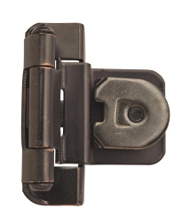 3/8in (10 mm) Inset Double Demountable Oil-Rubbed Bronze Hinge - 2 Pack
