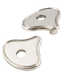Escutcheons 3" to 3 3/4" Transitional Adaptor Backplates in Polished Nickel