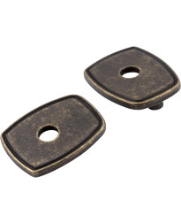 Escutcheons 3" to 3 3/4" Transitional Adaptor Backplates in Distressed Antique Brass