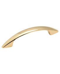 Allison Value 3 in (76 mm) Center-to-Center Polished Brass Cabinet Pull
