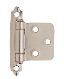 Variable Overlay Self-Closing, Face Mount Polished Chrome Hinge - 2 Pack