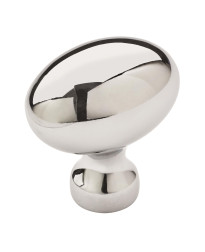 Vaile 1-3/8 in (35 mm) Length Polished Chrome Cabinet Knob - 10 Pack