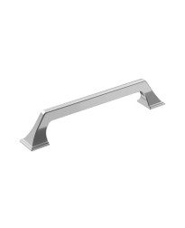 Exceed 6-5/16 in (160 mm) Center-to-Center Polished Chrome Cabinet Pull