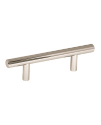 Bar Pulls 3 in (76 mm) Center-to-Center Polished Nickel Cabinet Pull - 10 Pack