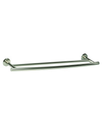 Arrondi 24 in (610 mm) Double Towel Bar in Polished Stainless Steel