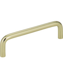 Torino 4" Centers Steel Wire Pull in Polished Brass