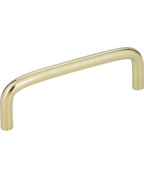 Torino 3 3/4" Centers Steel Wire Pull in Polished Brass