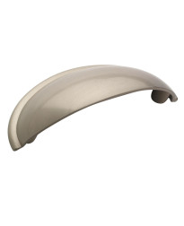 Cup Pulls 2-1/2 in (64 mm) Center-to-Center Satin Nickel Cabinet Cup Pull