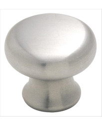 Essential'Z Stainless Steel 1-1/4 in (32 mm) Diameter Stainless Steel Cabinet Knob