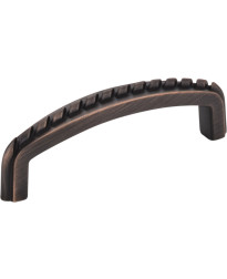 Cypress 3" Centers Pull with Rope Detail in Brushed Oil Rubbed Bronze