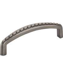Cypress 3 3/4" Centers Pull with Rope Detail in Brushed Pewter