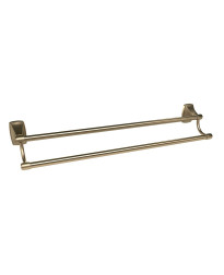 Clarendon 24 in (610 mm) Double Double Towel Bar in Golden Champagne