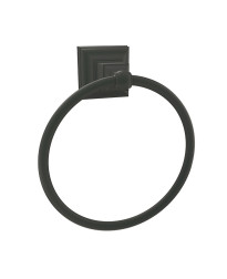 Markham 6-7/8 in (175 mm) Length Towel Ring in Matte Black