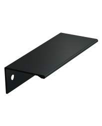 Edge Pull 3 in (76 mm) Center-to-Center Flat Black Cabinet Pull