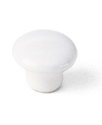 Porcelain Knob 1-Inch in White