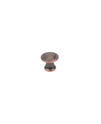 Builder's Choice Knob, Oil Rubbed Bronze with Highlights, 1 3/16 inch dia