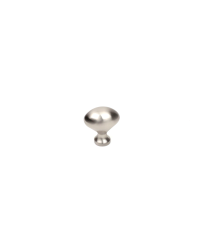 Builder's Choice Oval Knob, Satin Nickel, 1 1/4 inch