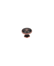 Builder's Choice Knob, Oil Rubbed Bronze with Highlights, 1 5/16 inch dia