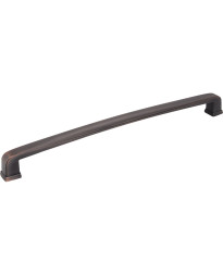 Milan 12" Centers Plain Square Appliance Pull in Brushed Oil Rubbed Bronze
