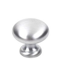 Elegance Solid Brass Knob, Satin Chrome, 1 1/4 inch dia